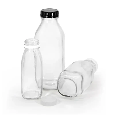 16 Oz Franse vierkante glazen flessen